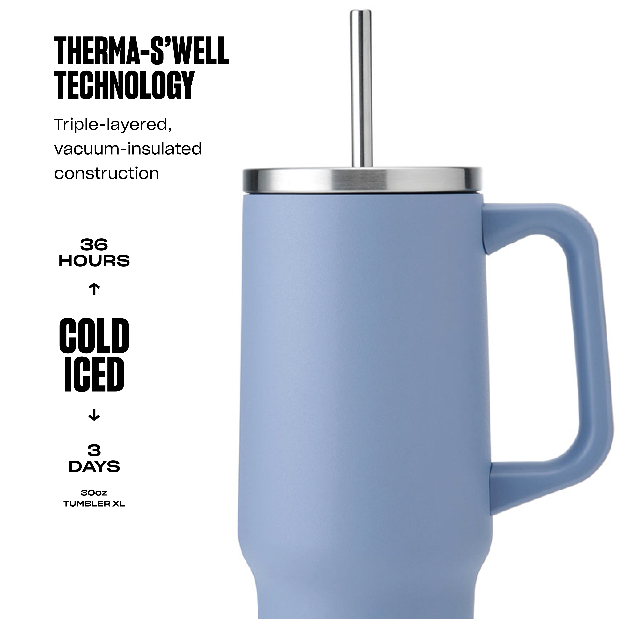Tumbler XL | 30oz Hydrangea Blue - Image 6