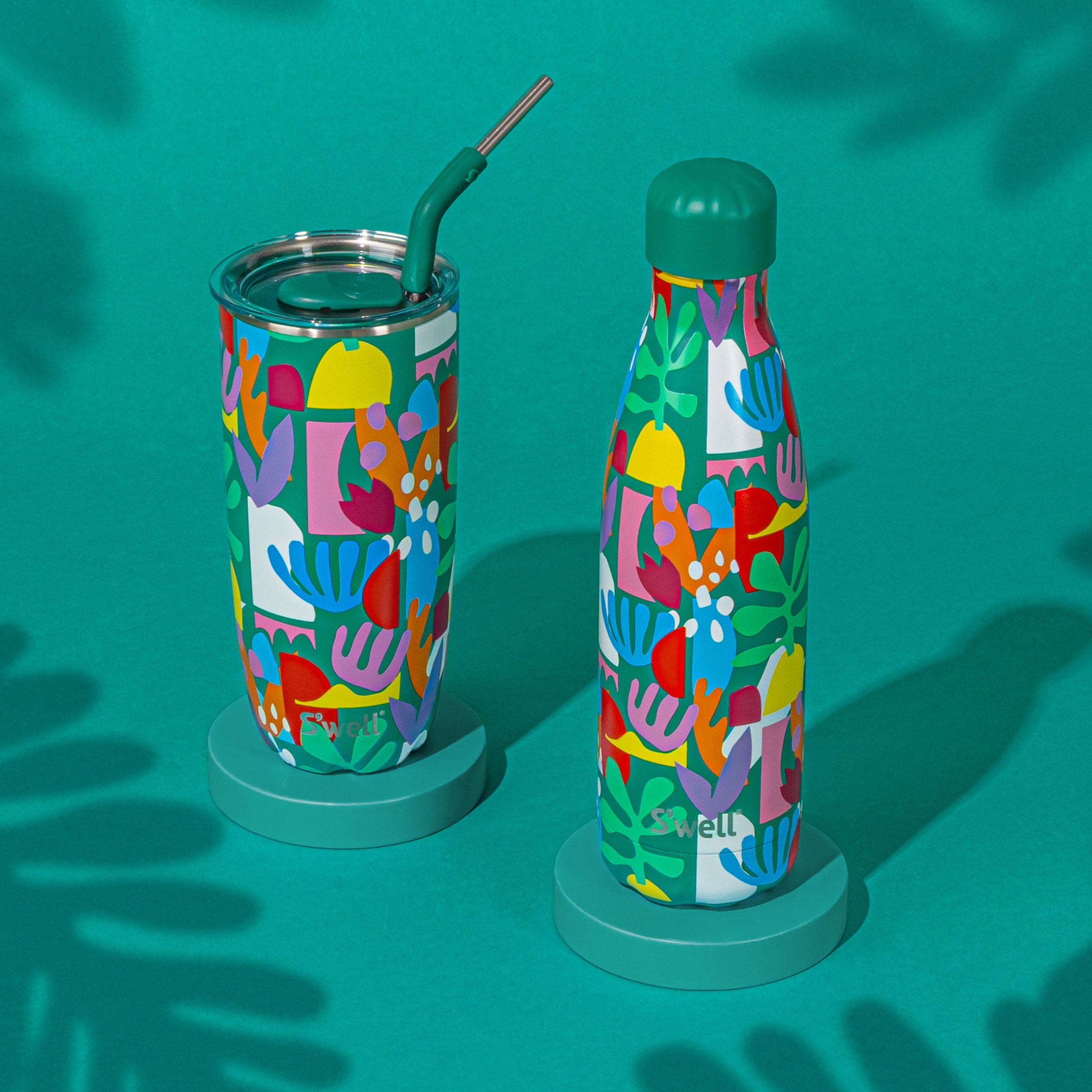 Tumbler with Straw | 24oz Paper Cutouts - Image 2