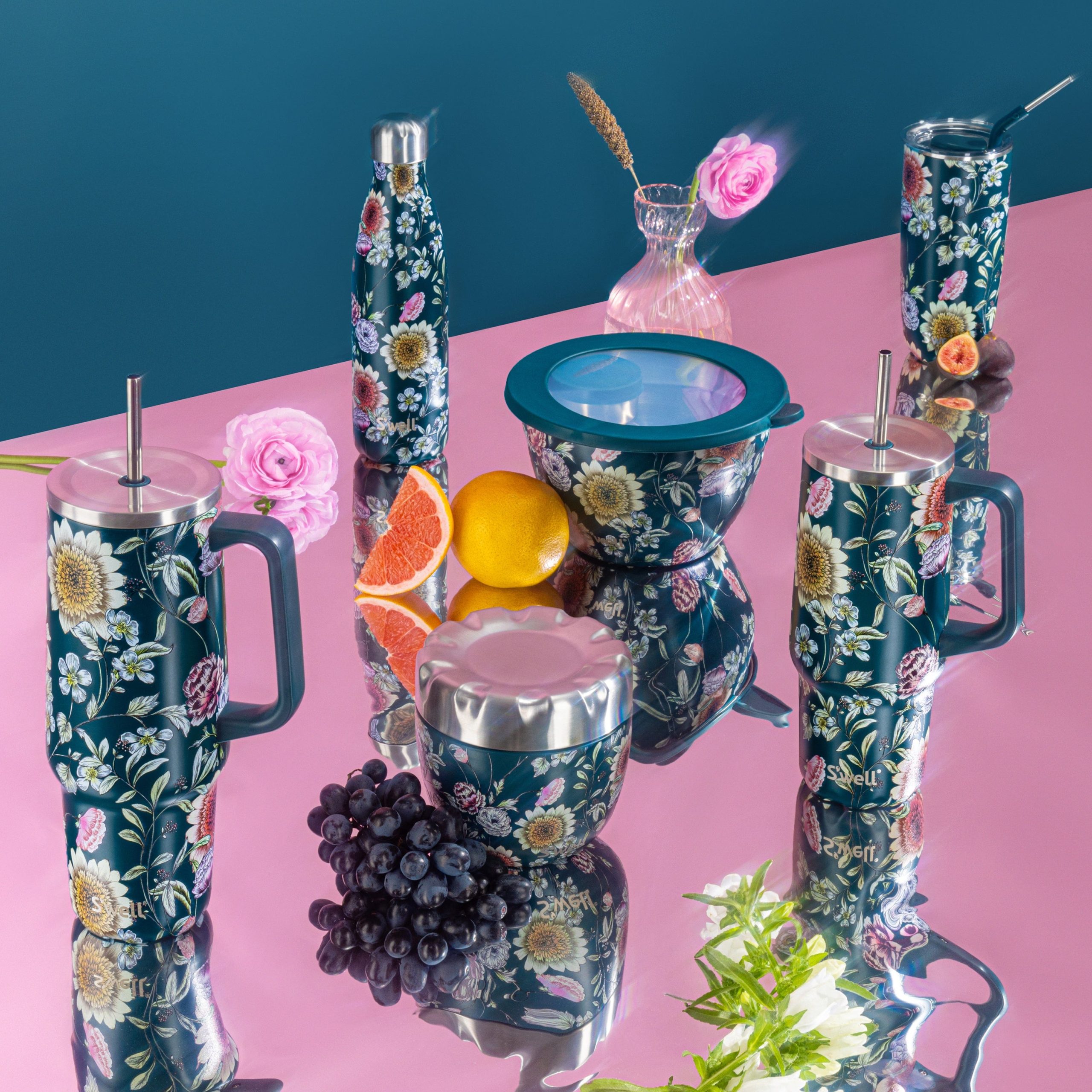 Salad Bowl Kit | 64oz Midnight Botanical - Image 2