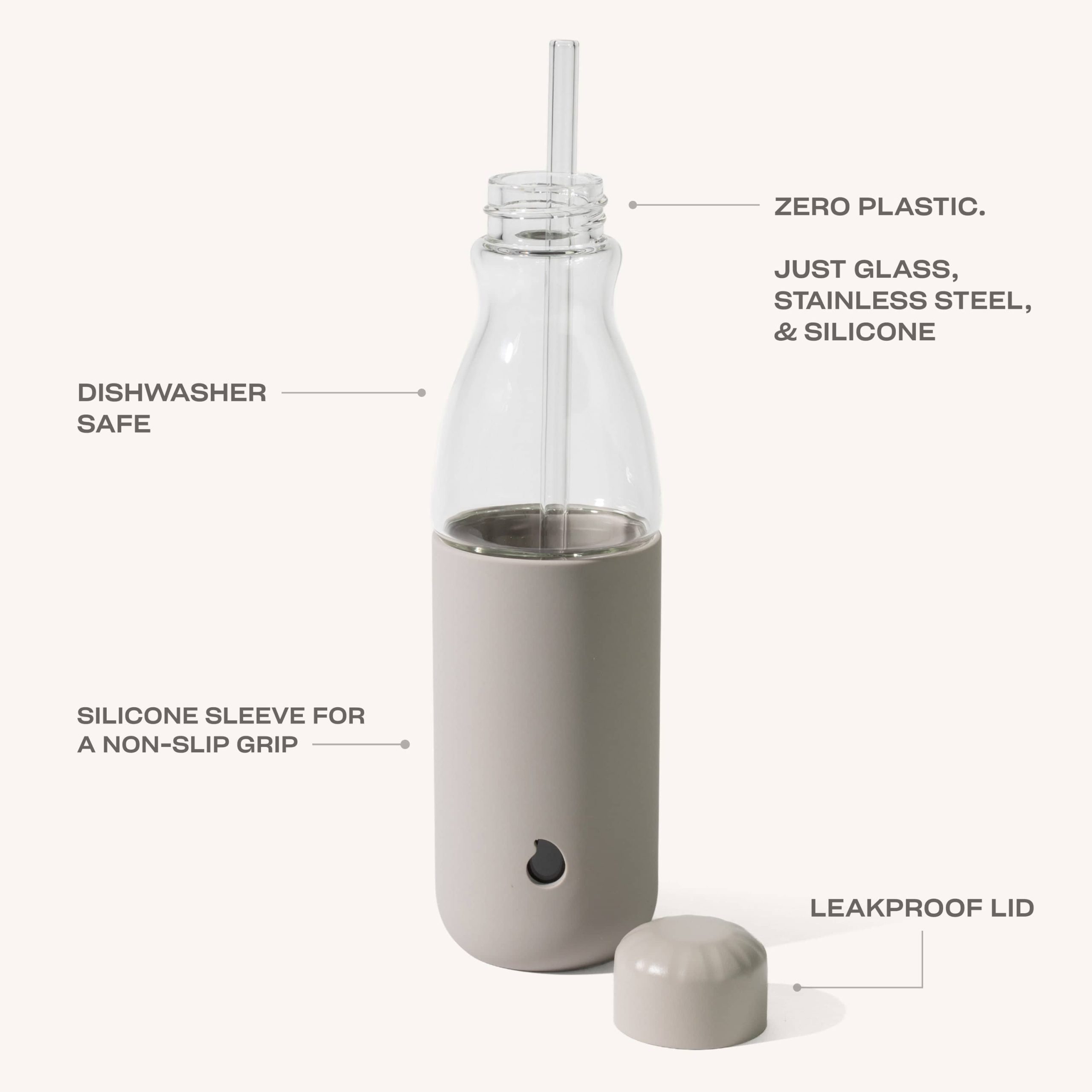 Glass Original Bottle | 18oz Lunar Grey - Image 3